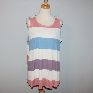 Honeyme Large Super Soft Sleeveless Tank Top Shirt EUC